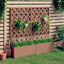 plantekasser med espalier 2 stk. 65x33x135 cm WPC brun