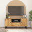 tv-bord 105x33,5x46 cm massivt mangotræ og konstrueret træ