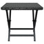 foldbart bord 45x35x32 cm polyrattan sort