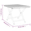 foldbart bord 45x35x32 cm polyrattan grå
