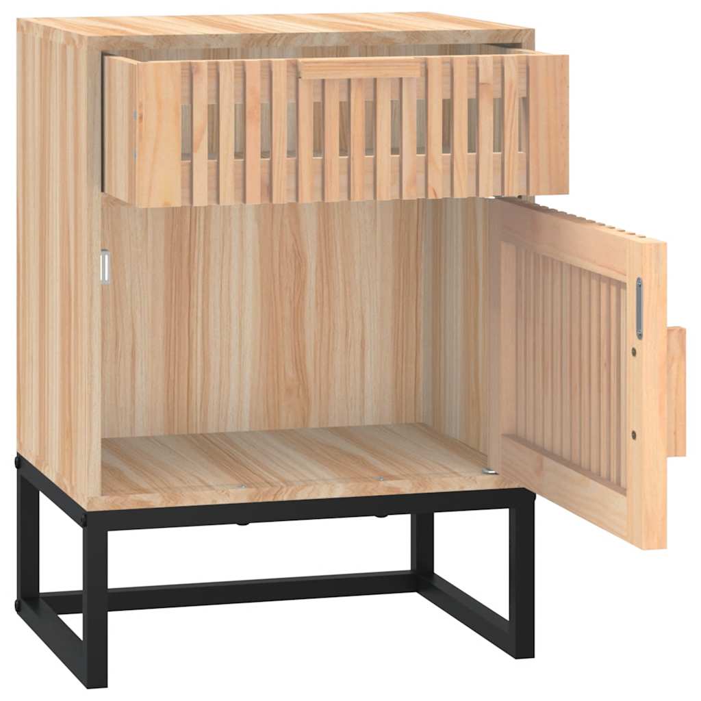 sengeborde 2 stk. 40x30x55,5 cm konstrueret træ og jern