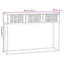 konsolbord 105x30x75 cm konstrueret træ og jern sort