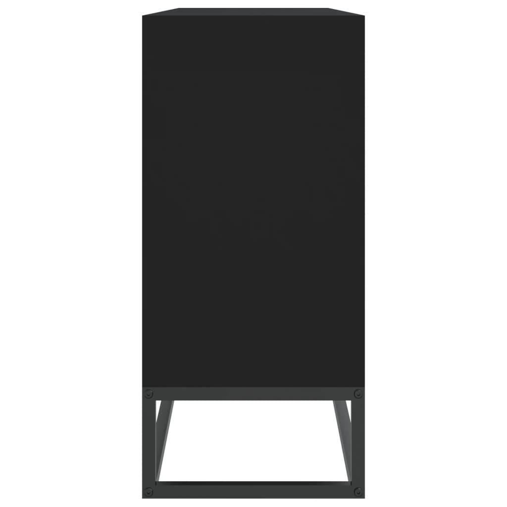 skænk 105x30x65 cm konstrueret træ sort