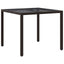 Havemøbel Bord Brun 90 x 90 x 75 cm polyrattan