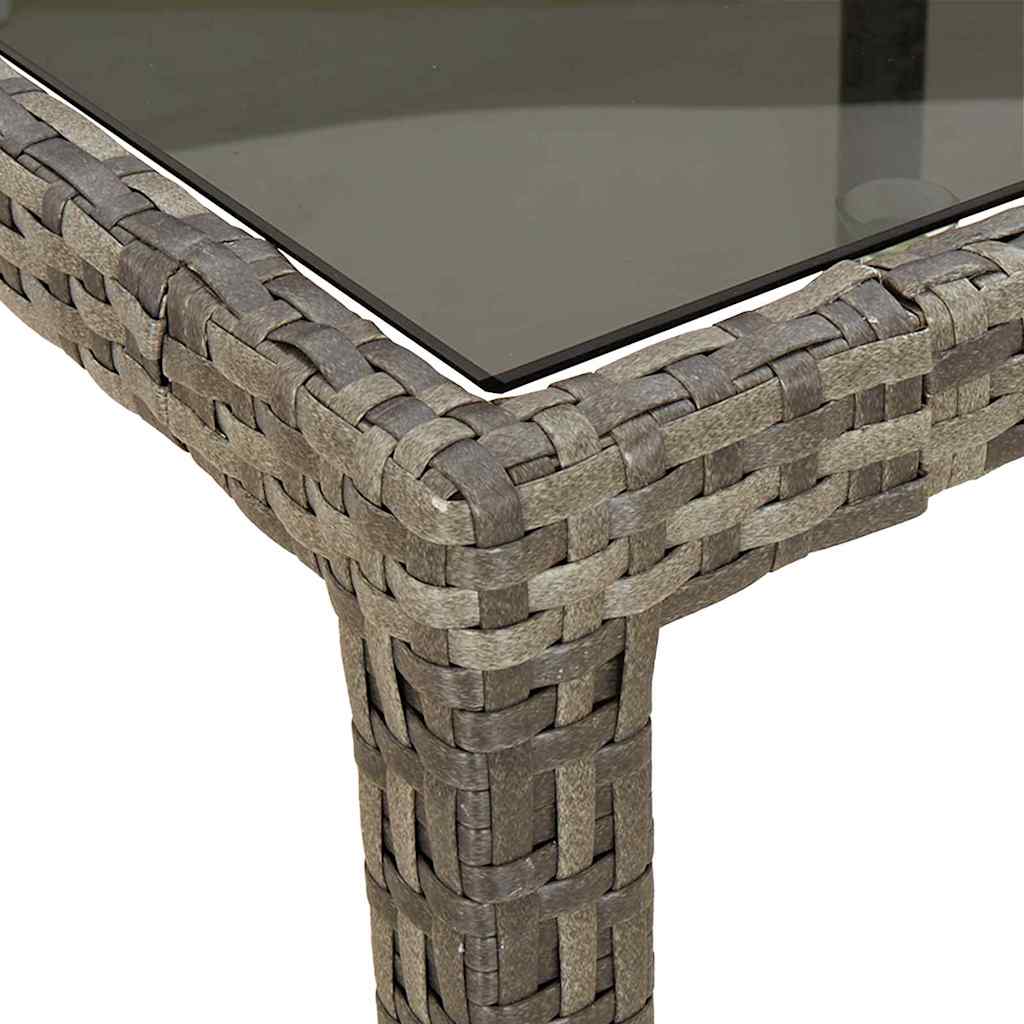 Havemøbel Bord Grå 90 x 90 x 75 cm polyrattan