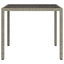 Havemøbel Bord Grå 90 x 90 x 75 cm polyrattan