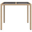 Havemøbel Bord Beige 90 x 90 x 75 cm polyrattan