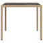 Havemøbel Bord Beige 90 x 90 x 75 cm polyrattan