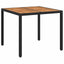 Havemøbel Bord Sort 90 x 90 x 75 cm polyrattan