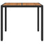 Havemøbel Bord Sort 90 x 90 x 75 cm polyrattan