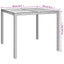 Havemøbel Bord Sort 90 x 90 x 75 cm polyrattan