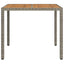 Havemøbel Bord Grå 90 x 90 x 75 cm polyrattan