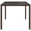 Havemøbel Bord Brun 150 x 90 x 75 cm polyrattan