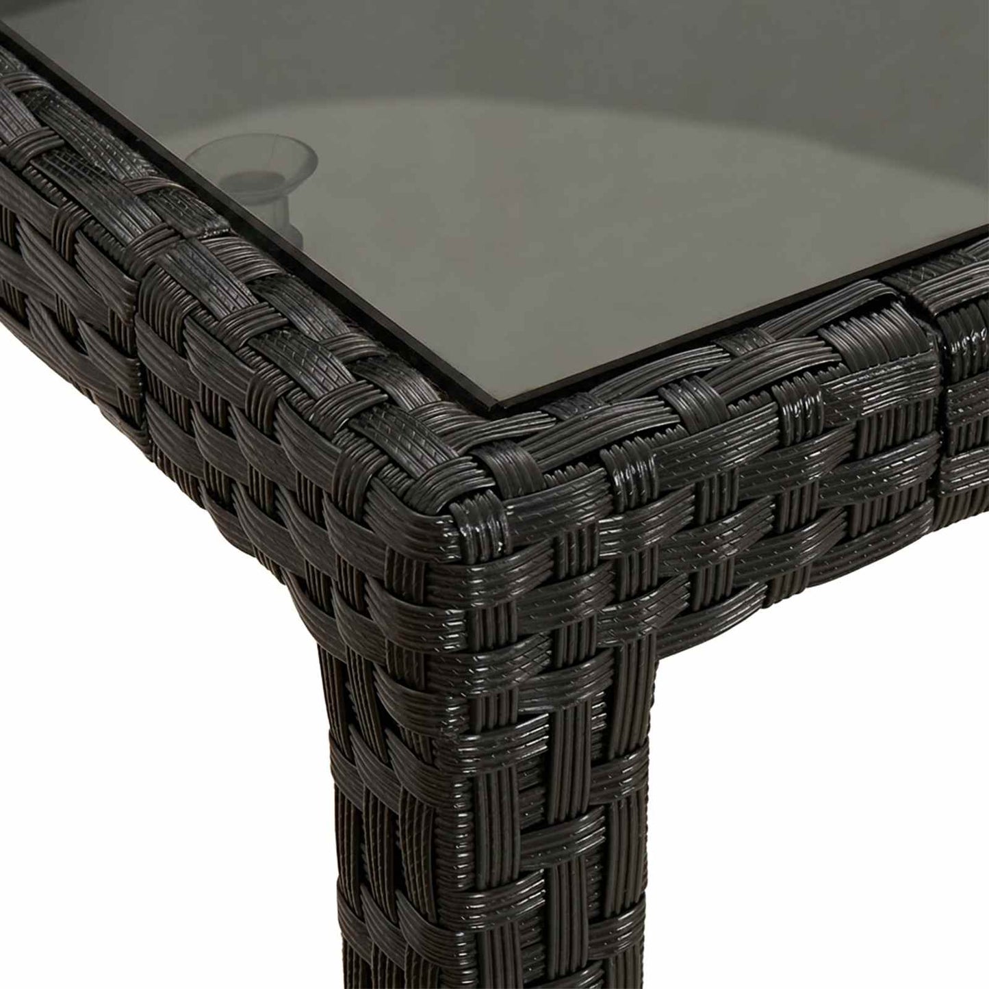 Havemøbel Bord Sort 150 x 90 x 75 cm polyrattan