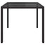 Havemøbel Bord Sort 150 x 90 x 75 cm polyrattan