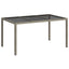 Havemøbel Bord Grå 150 x 90 x 75 cm polyrattan