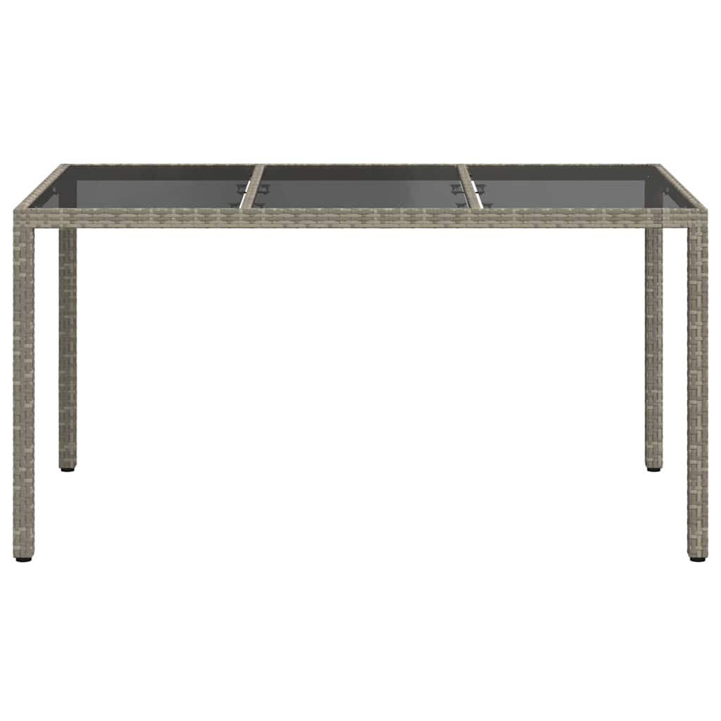 Havemøbel Bord Grå 150 x 90 x 75 cm polyrattan