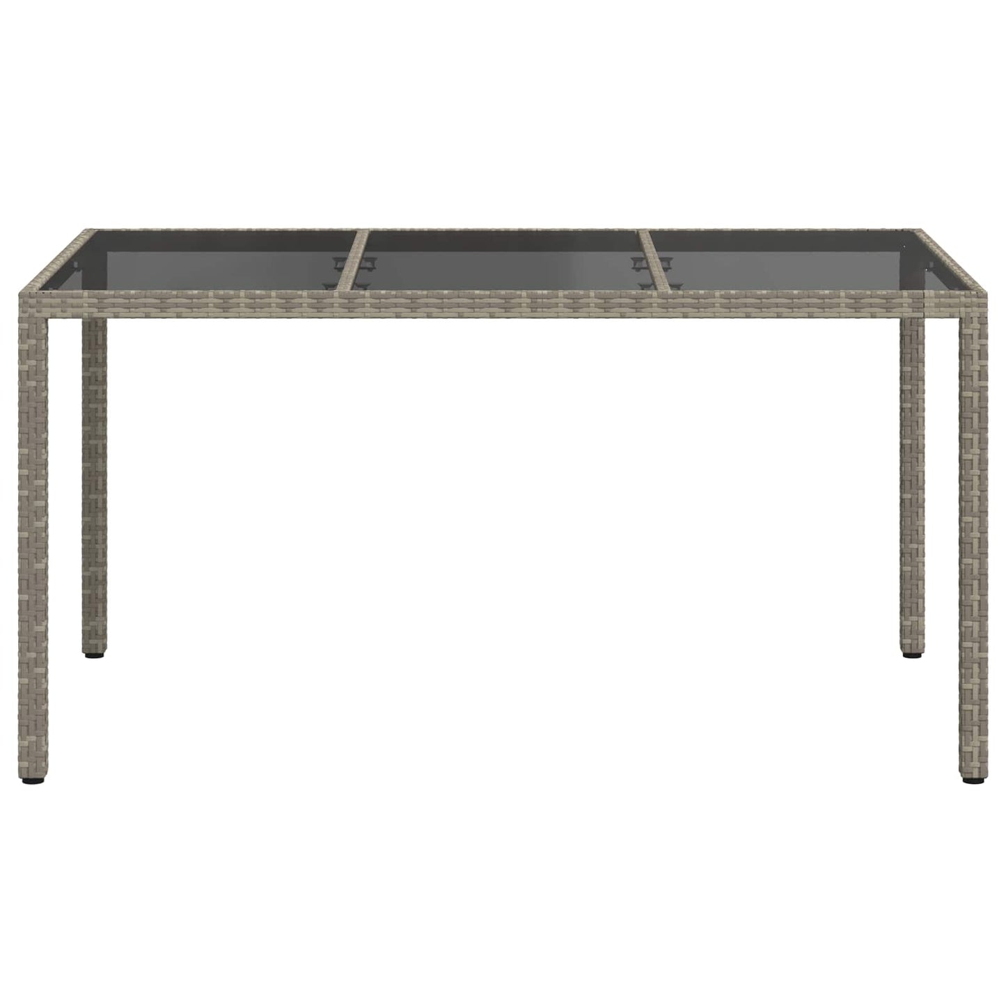 Havemøbel Bord Grå 150 x 90 x 75 cm polyrattan