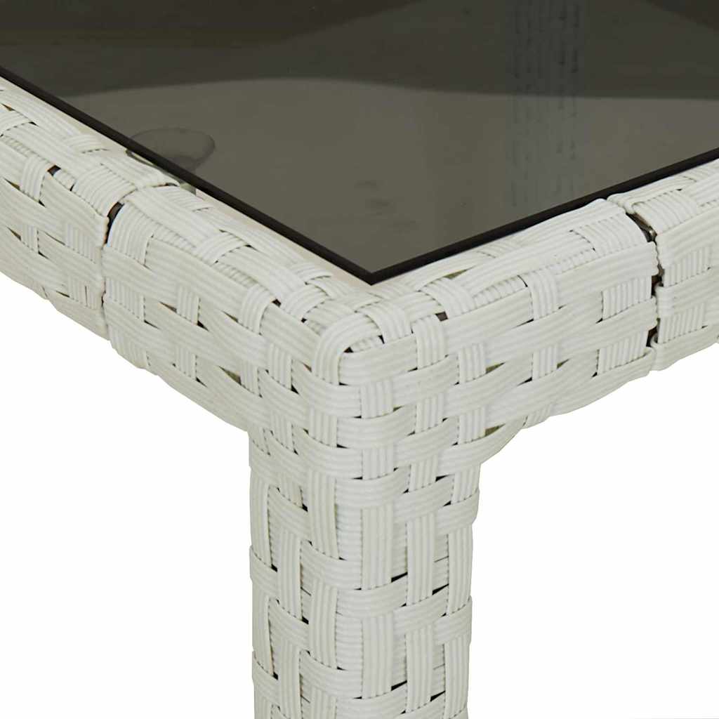 Havemøbel Bord Hvid 150 x 90 x 75 cm polyrattan