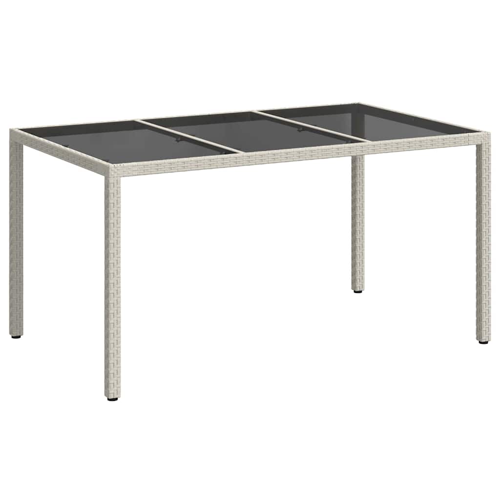 Havemøbel Bord Hvid 150 x 90 x 75 cm polyrattan