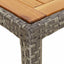 Havemøbel Bord Grå 150 x 90 x 75 cm polyrattan