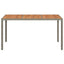 Havemøbel Bord Grå 150 x 90 x 75 cm polyrattan