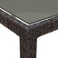 Havemøbel Bord Brun 190 x 90 x 75 cm polyrattan
