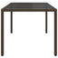 Havemøbel Bord Brun 190 x 90 x 75 cm polyrattan