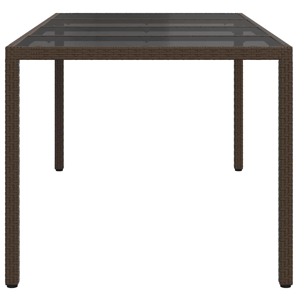 Havemøbel Bord Brun 190 x 90 x 75 cm polyrattan
