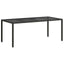 Havemøbel Bord Sort 190 x 90 x 75 cm polyrattan