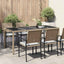 Havemøbel Bord Beige 190 x 90 x 75 cm polyrattan