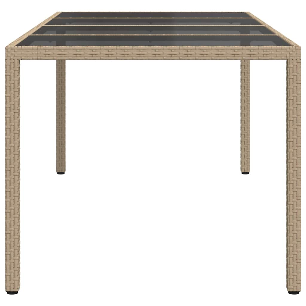 Havemøbel Bord Beige 190 x 90 x 75 cm polyrattan