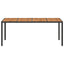 Havemøbel Bord Sort 190 x 90 x 75 cm polyrattan