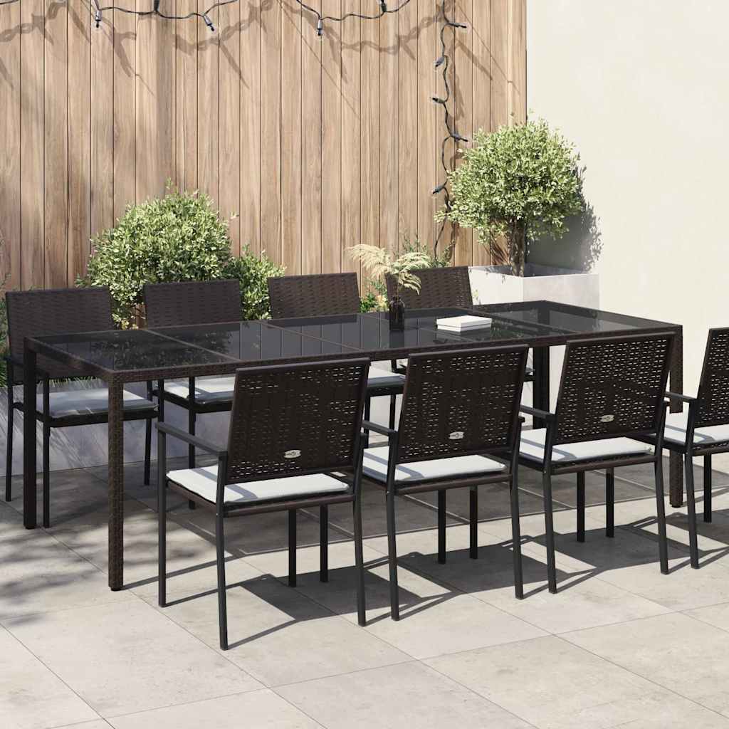 Havemøbel Bord Brun 250 x 100 x 75 cm polyrattan