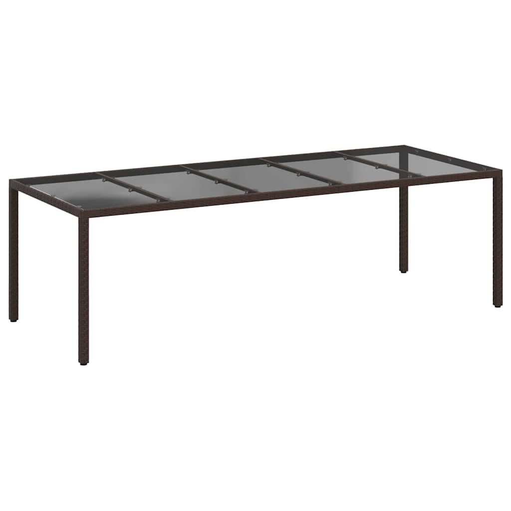 Havemøbel Bord Brun 250 x 100 x 75 cm polyrattan
