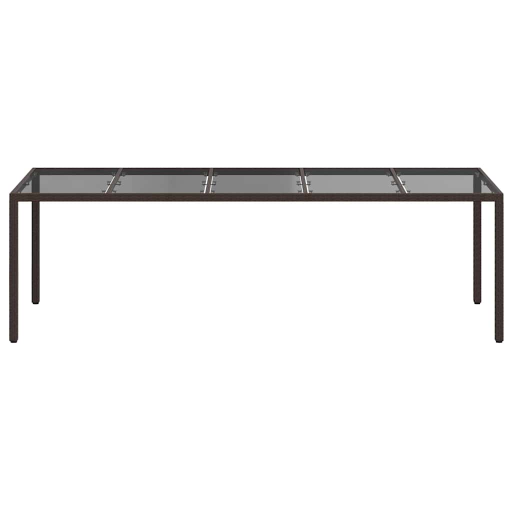 Havemøbel Bord Brun 250 x 100 x 75 cm polyrattan