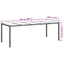 Havemøbel Bord Grå 250 x 100 x 75 cm polyrattan