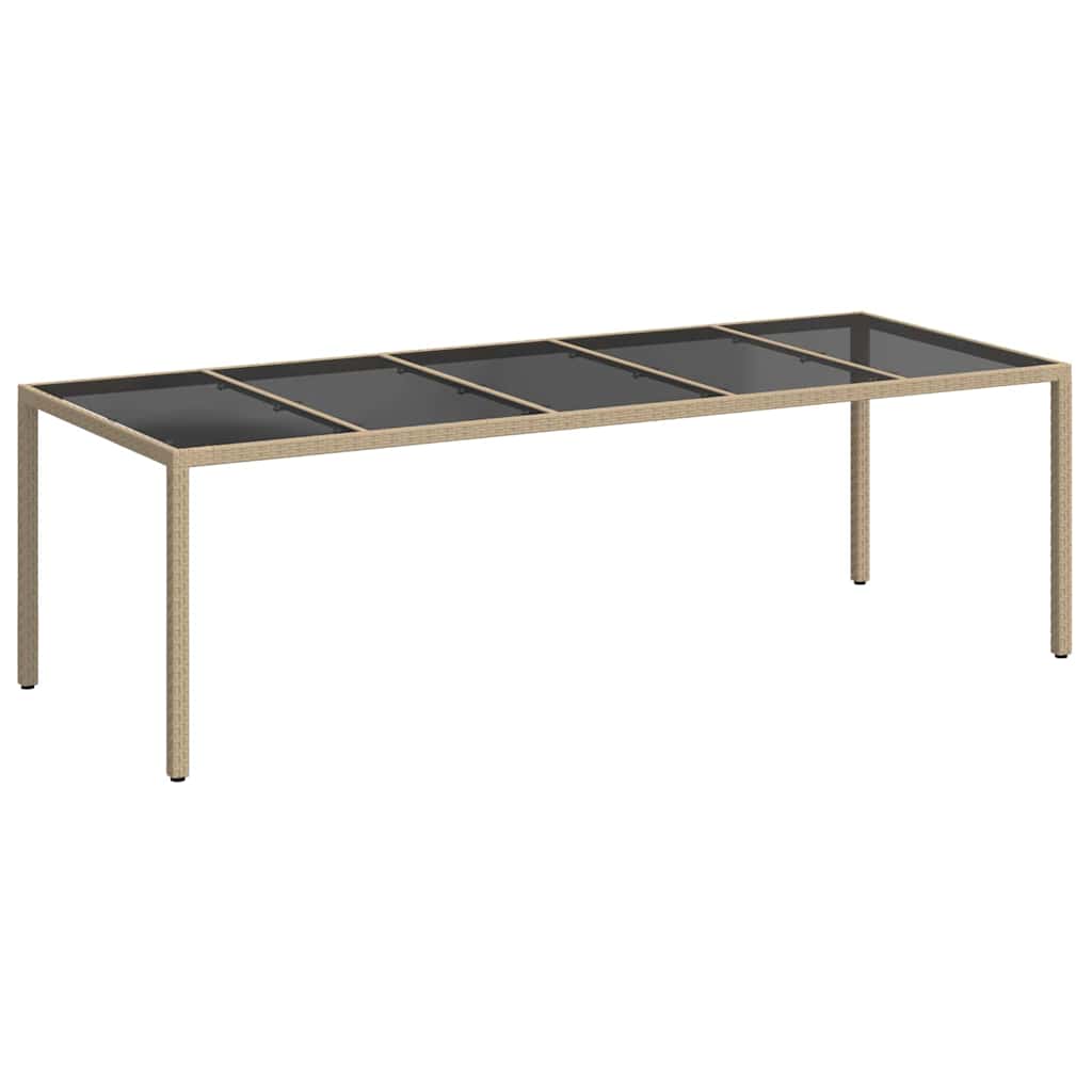 Havemøbel Bord Beige 250 x 100 x 75 cm polyrattan