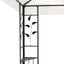 pavillon med dobbelttag 6x3 m stål hvid