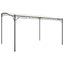 baldakin 4x3 m 180 g/m² stof og stål cremefarvet