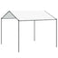 Pavillon 4 x 4 x 2,6 m Hvid Stål og Polyester 180 gsm