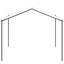 Pavillon 4 x 4 x 2,6 m Hvid Stål og Polyester 180 gsm