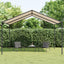 pavillon 4x4 m stål og stof beige