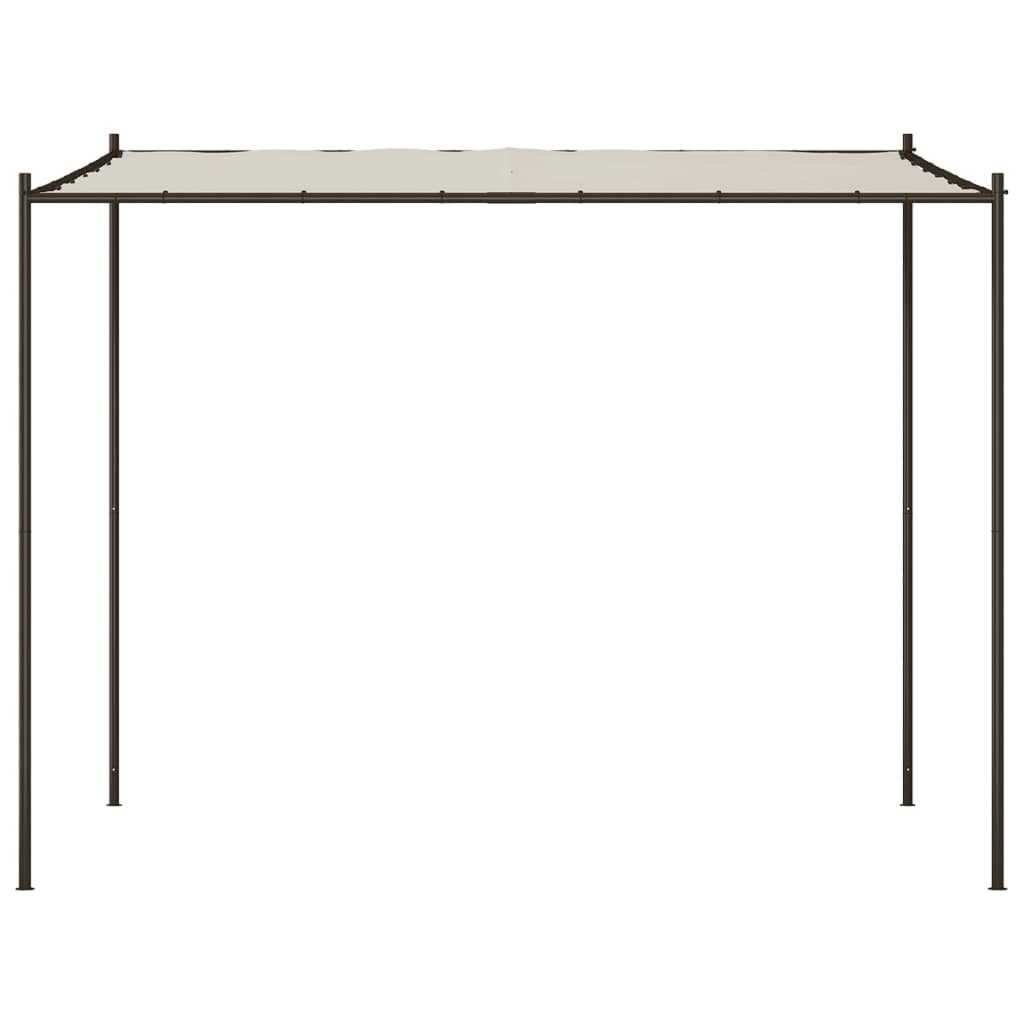 pavillon 3x3 m 180 g/m² stof og stål hvid