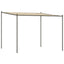 pavillon 3x3 m 180 g/m² stof og stål beige