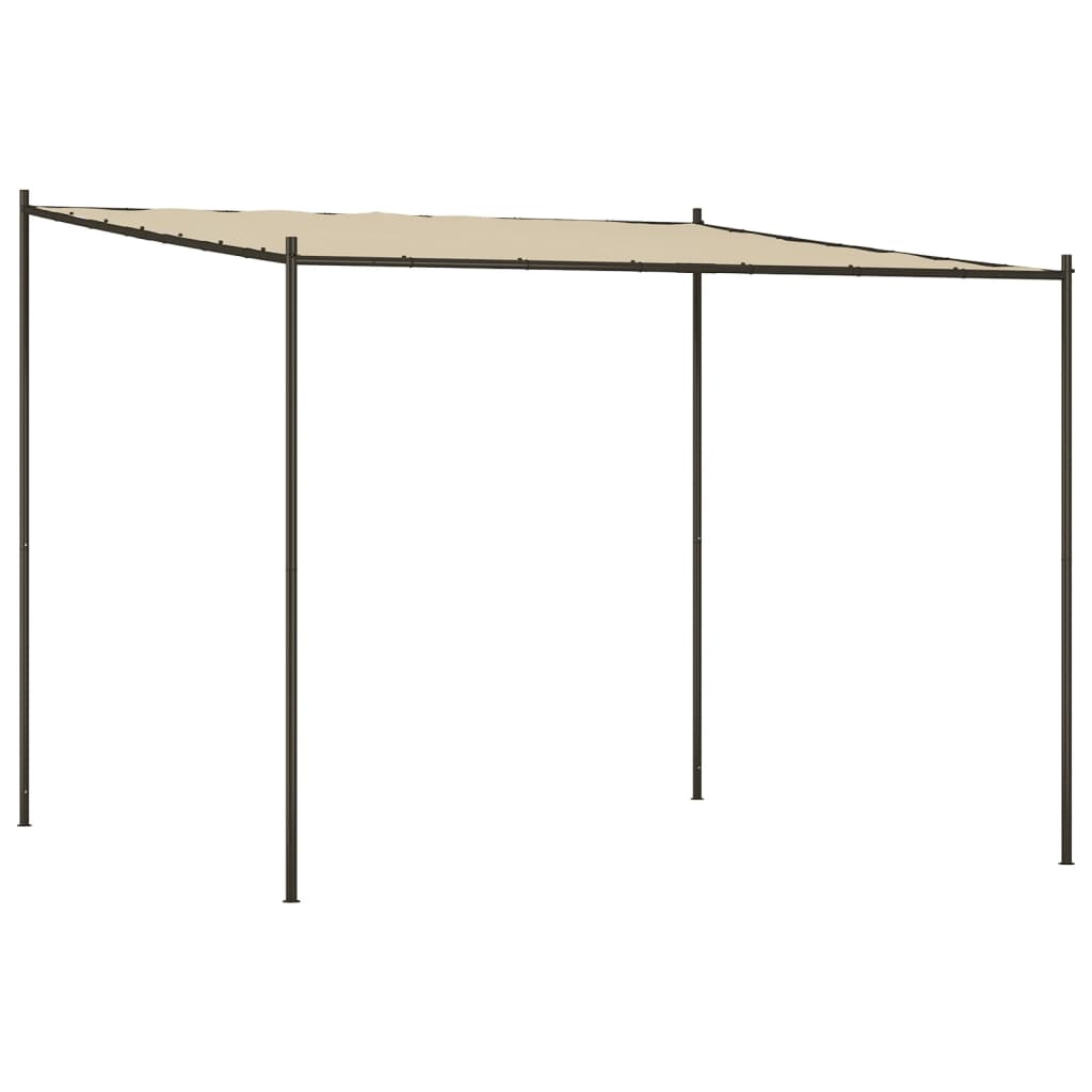 pavillon 3x3 m 180 g/m² stof og stål beige
