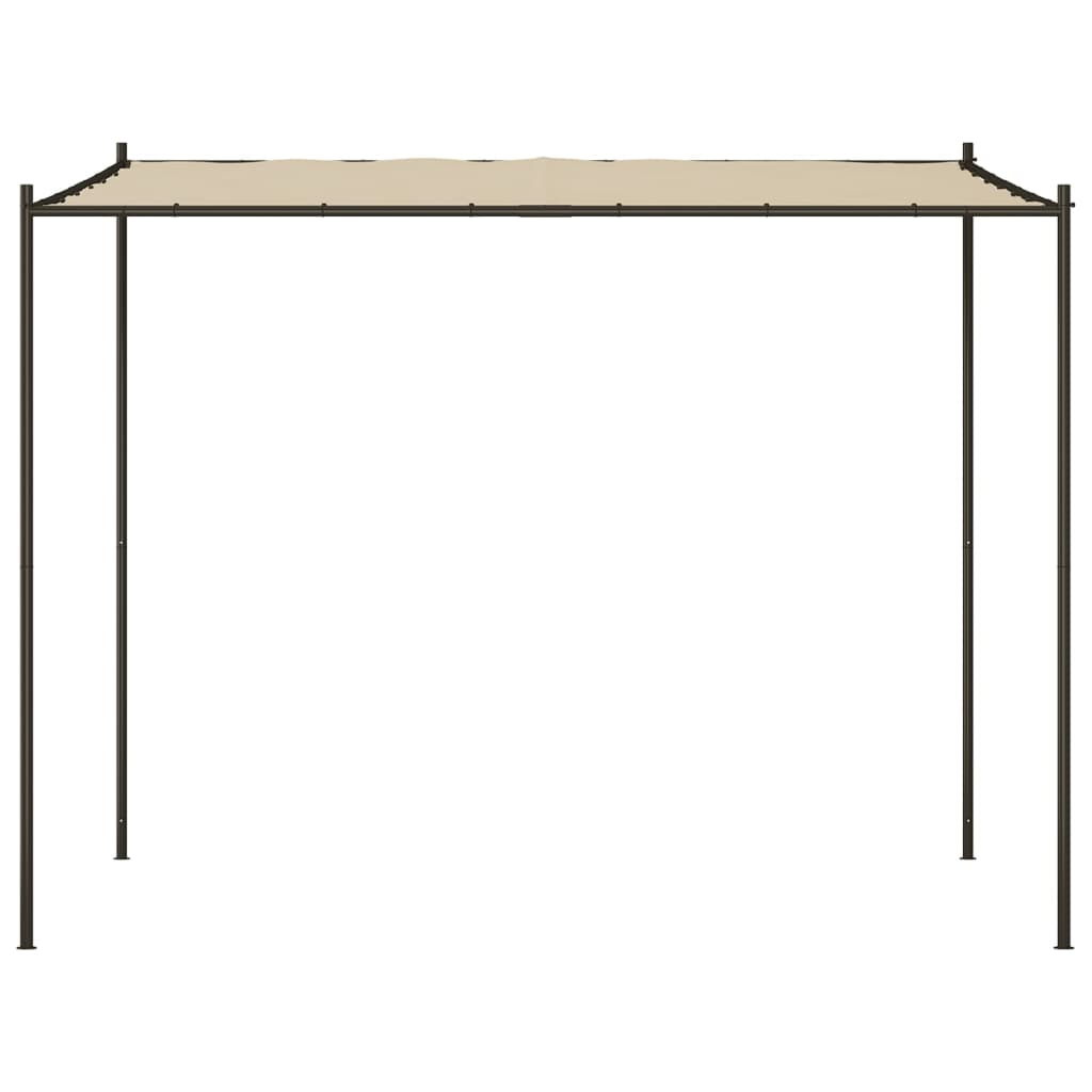 pavillon 3x3 m 180 g/m² stof og stål beige