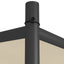pavillon 3x3 m 180 g/m² stof og stål beige