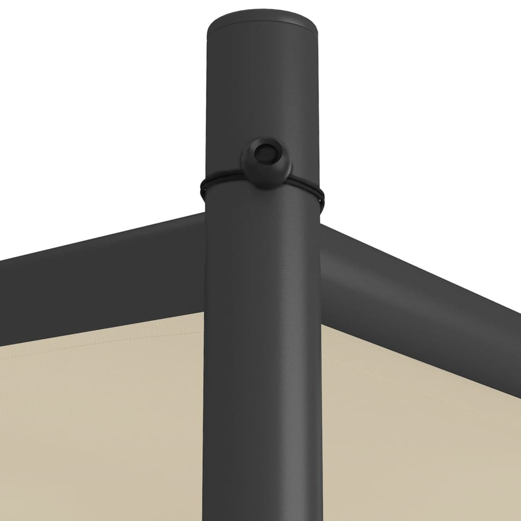 pavillon 3x3 m 180 g/m² stof og stål beige
