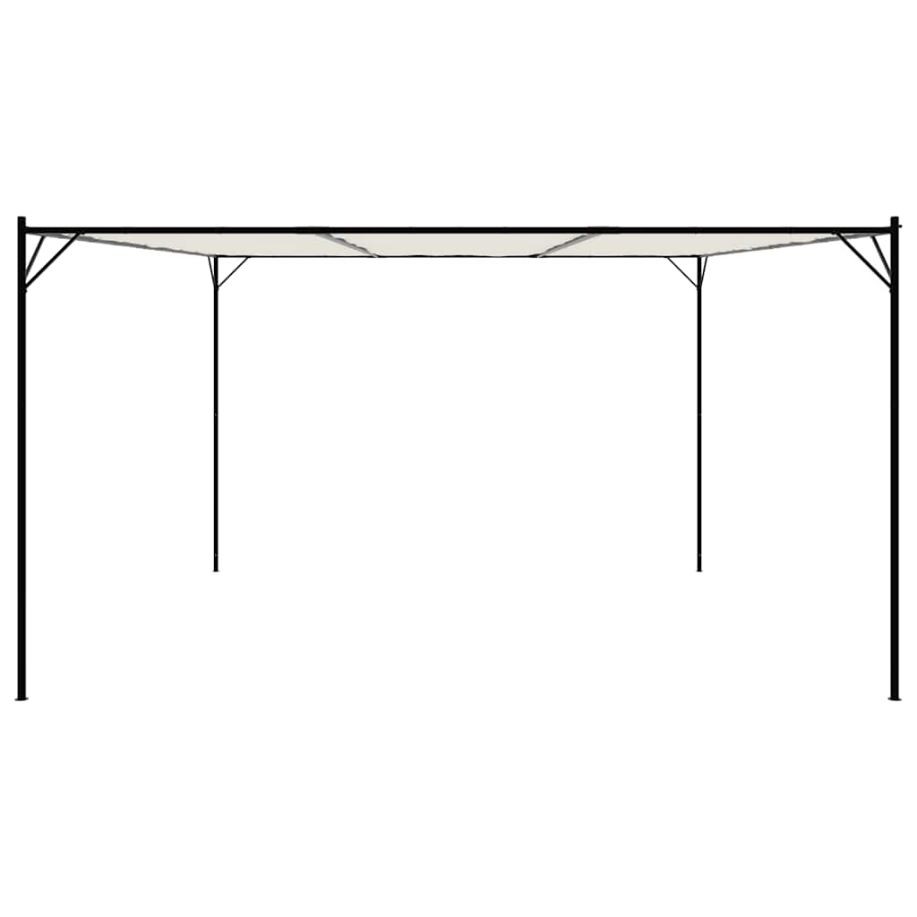 pavillon 4x4 m 180 g/m² stof og stål hvid